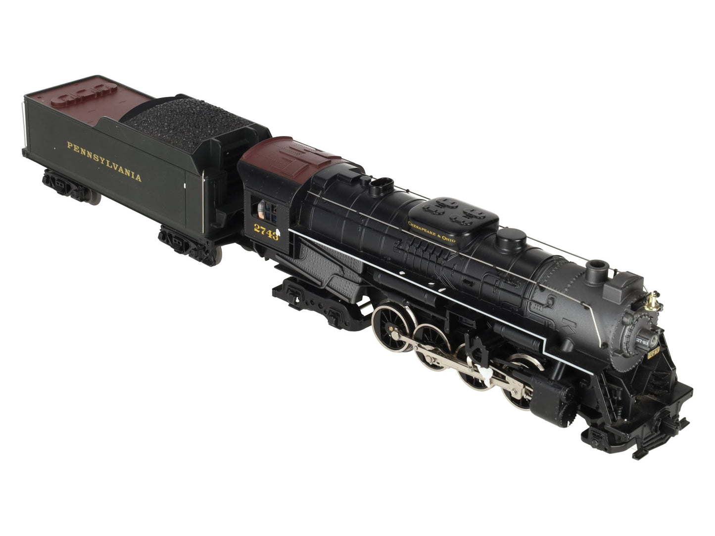 Lionel 6-28697 O Gauge C&O Berkshire Jr. Loco & Penn Tender #2743 w/ TMCC EX/Box