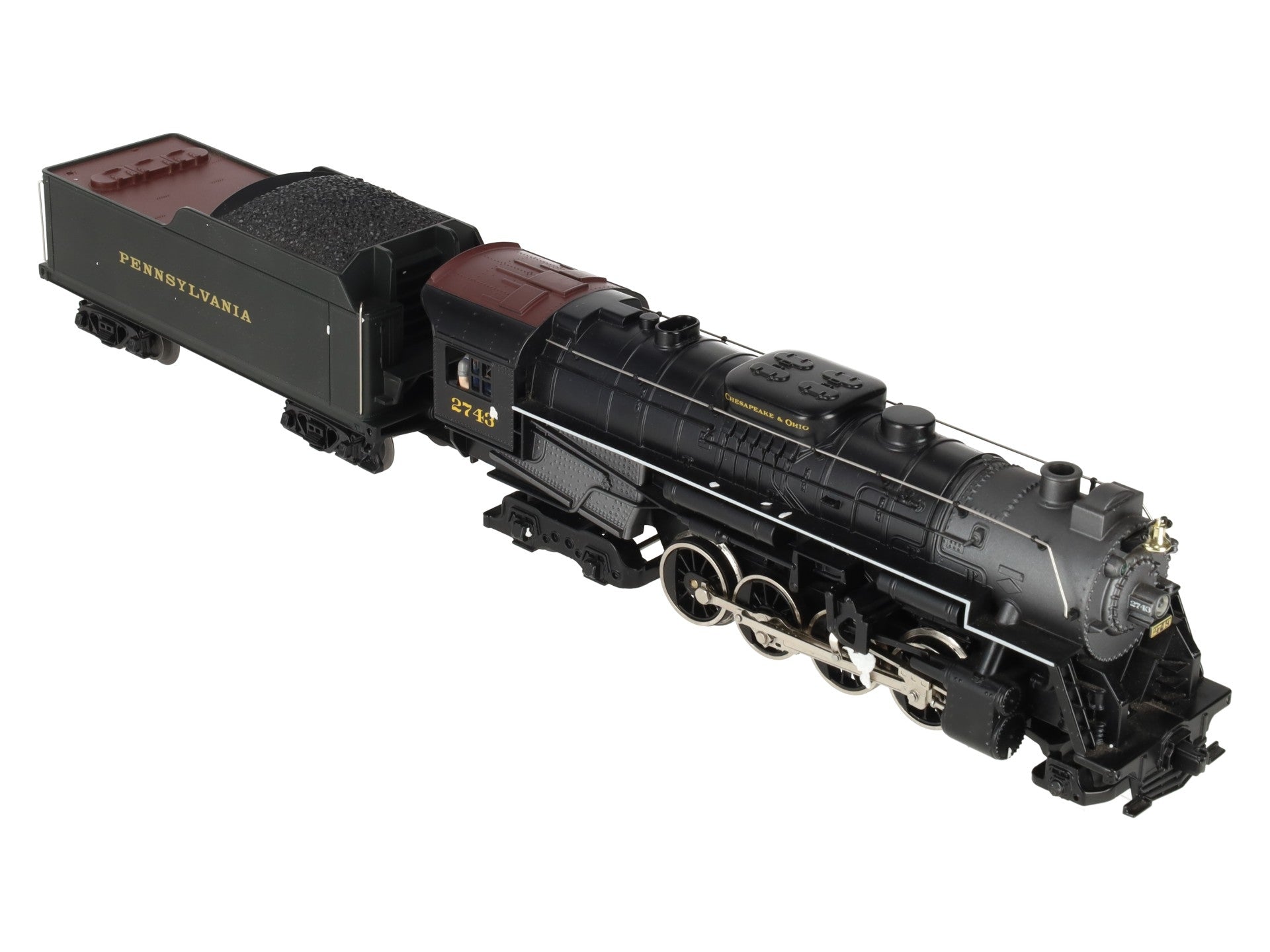 Lionel 6-28697 O Gauge C&O Berkshire Jr. Loco & Penn Tender #2743 w/ TMCC EX/Box
