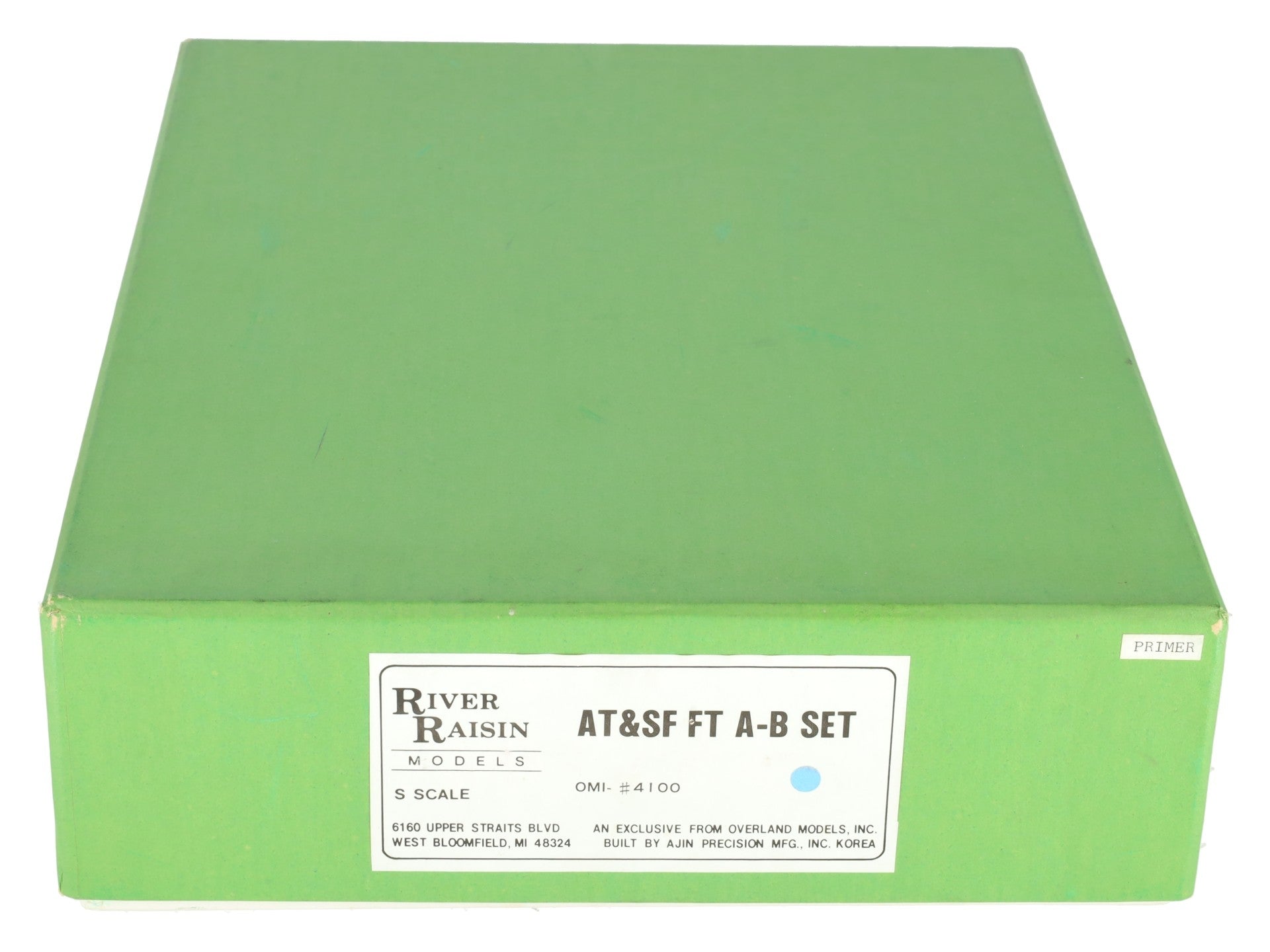 River Raisin Models OMI-4100 S Scale BRASS ATSF A-B Diesel Set EX/Box