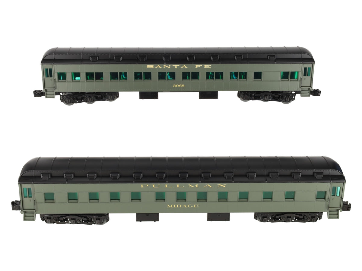 Lionel 2027080 O Santa Fe California Limited 18" Passenger Car Set B (Set of 2) LN/Box