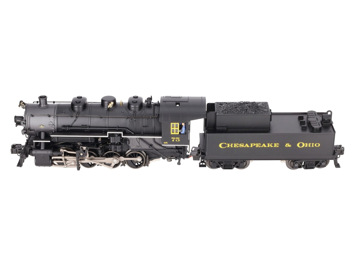Lionel 6-28081 O Chesapeake & Ohio 0-8-0 Steam Locomotive & Tender #75 w/TMCC EX