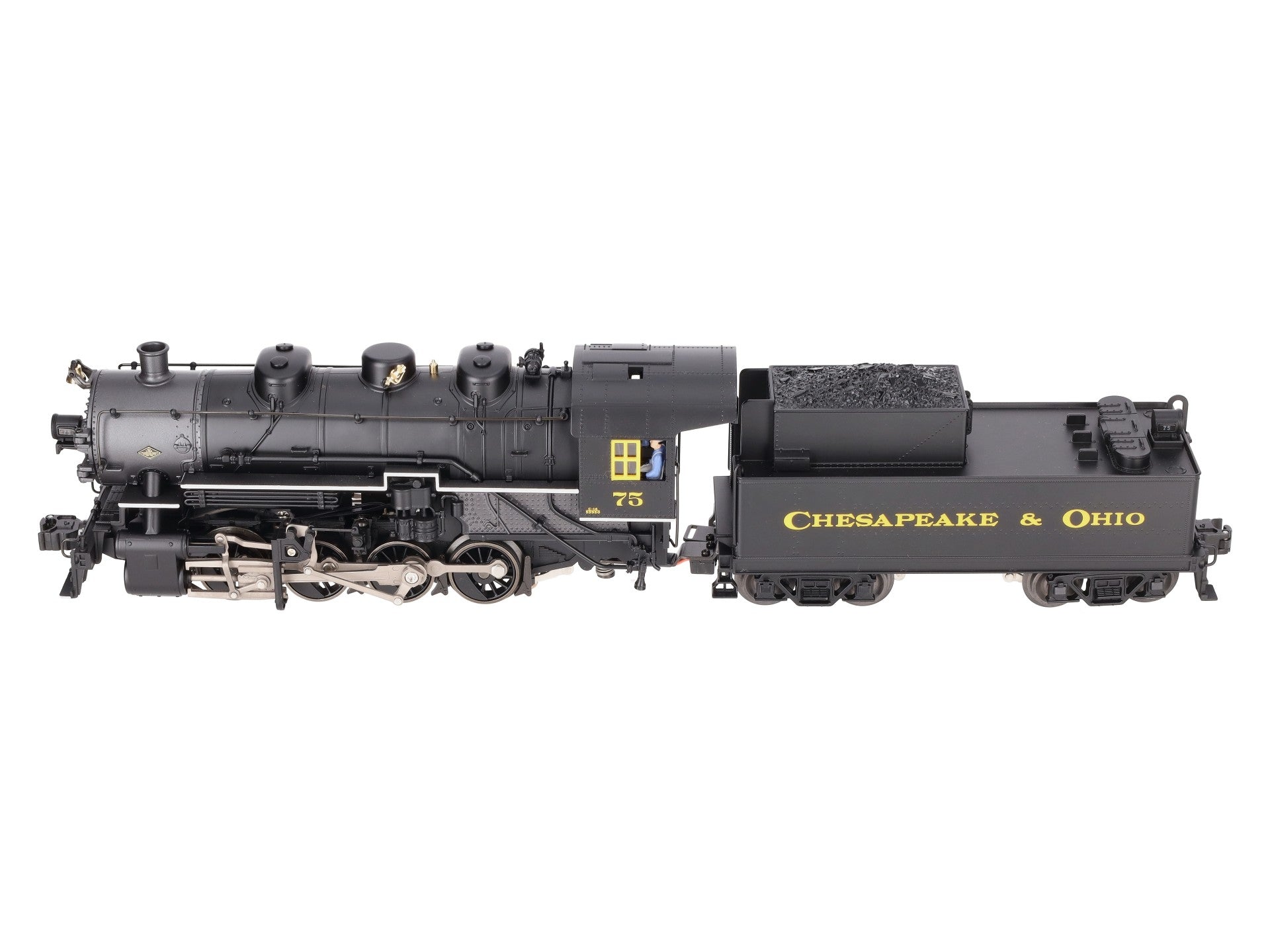 Lionel 6-28081 O Chesapeake & Ohio 0-8-0 Steam Locomotive & Tender #75 w/TMCC EX