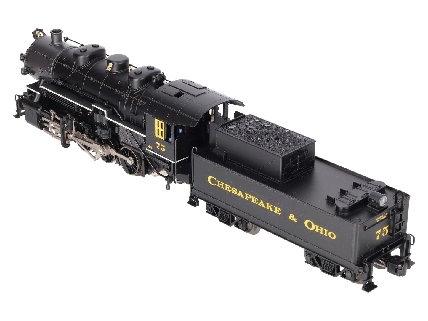 Lionel 6-28081 O Chesapeake & Ohio 0-8-0 Steam Locomotive & Tender #75 w/TMCC EX