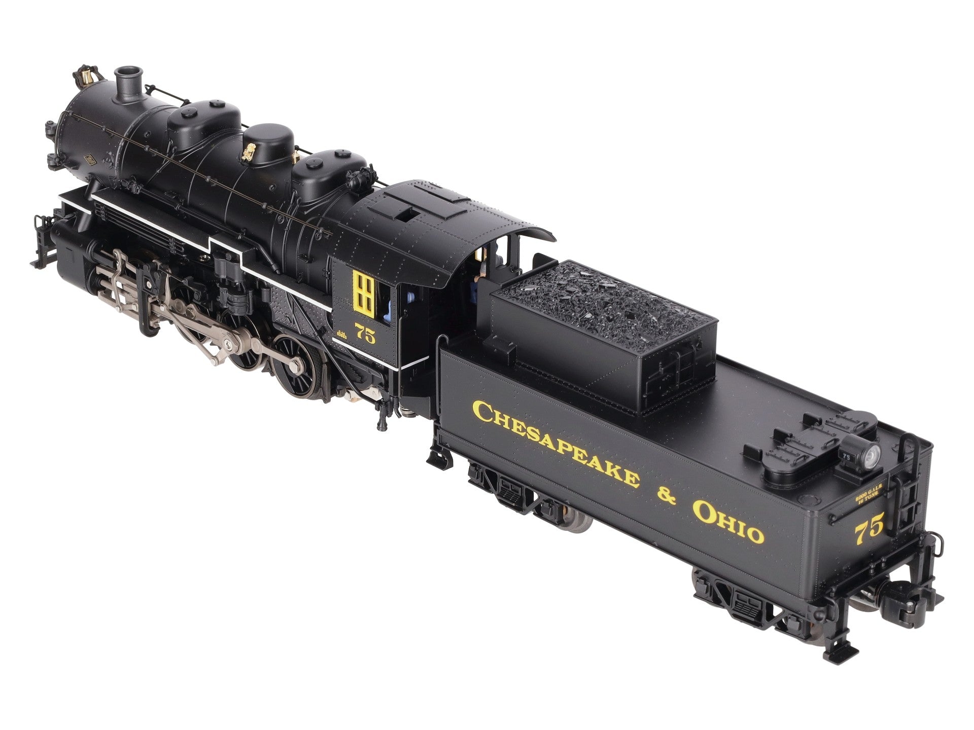 Lionel 6-28081 O Chesapeake & Ohio 0-8-0 Steam Locomotive & Tender #75 w/TMCC EX