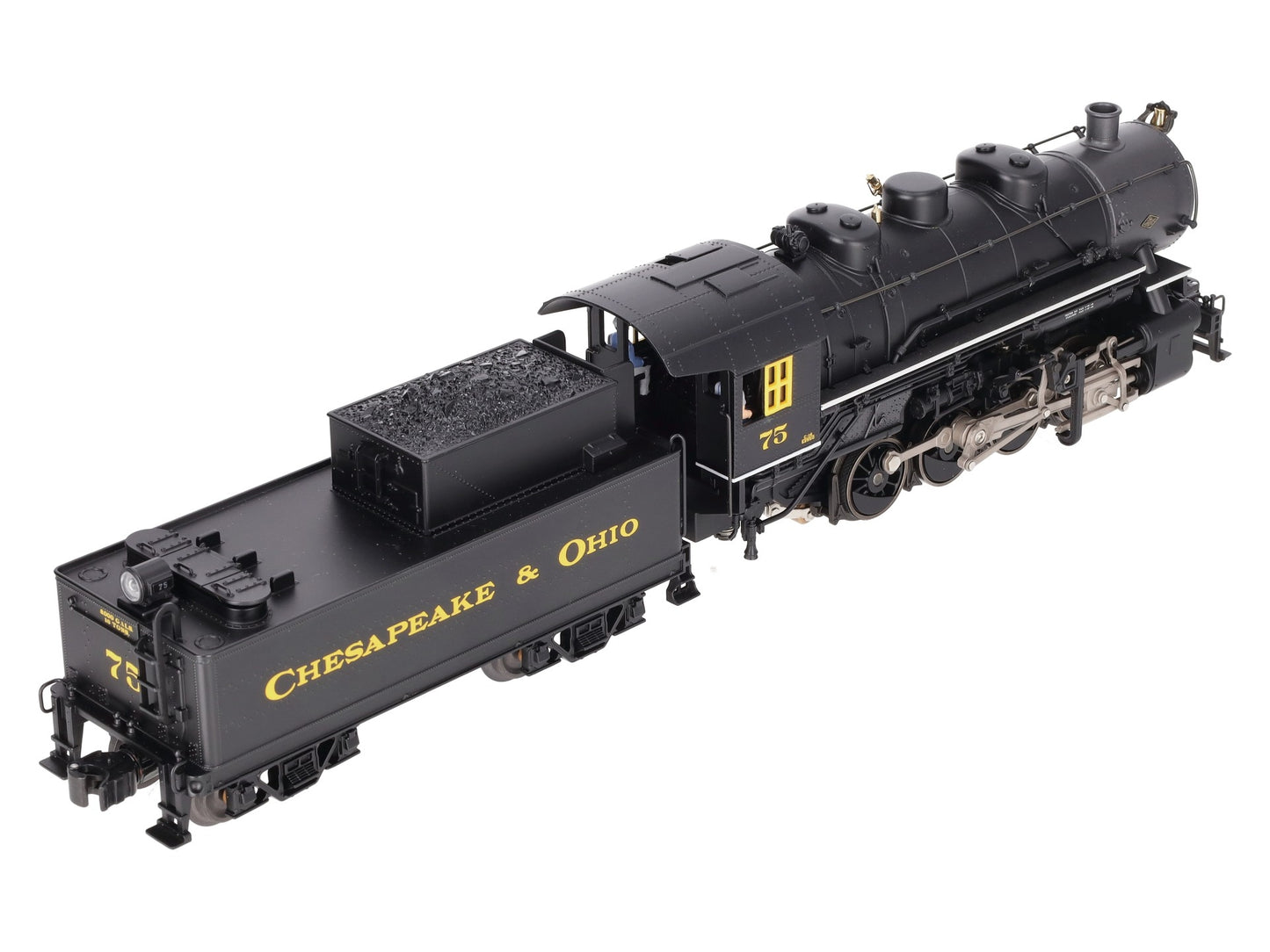 Lionel 6-28081 O Chesapeake & Ohio 0-8-0 Steam Locomotive & Tender #75 w/TMCC EX
