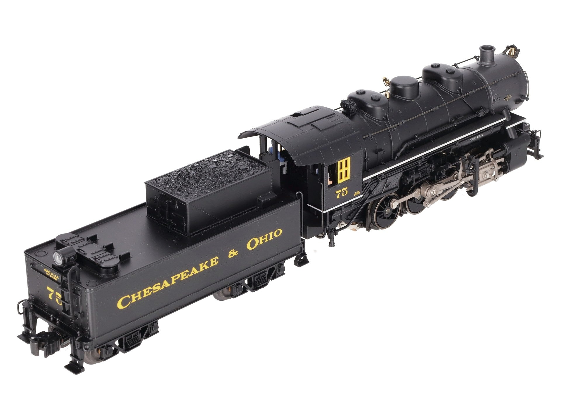 Lionel 6-28081 O Chesapeake & Ohio 0-8-0 Steam Locomotive & Tender #75 w/TMCC EX