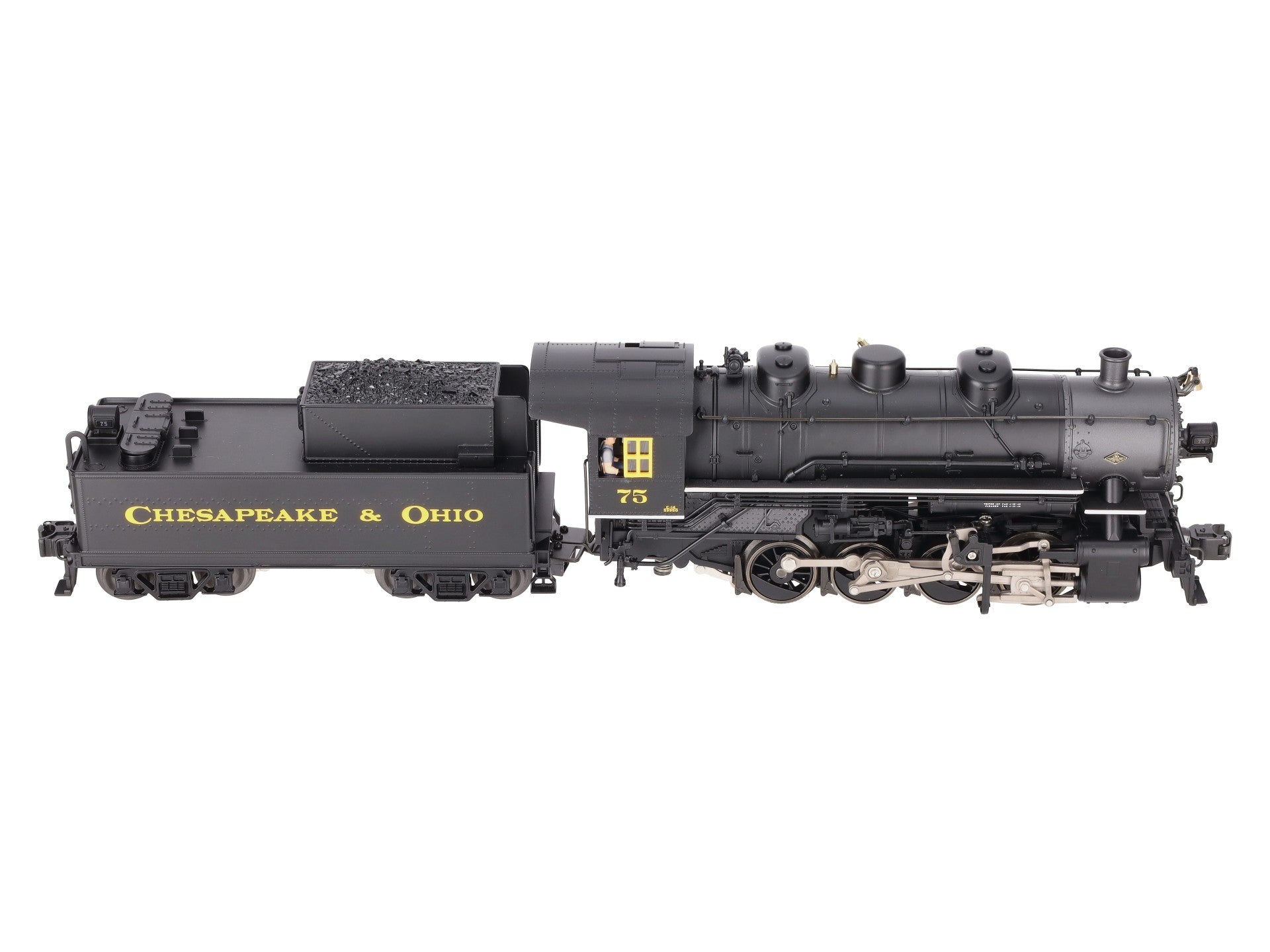 Lionel 6-28081 O Chesapeake & Ohio 0-8-0 Steam Locomotive & Tender #75 w/TMCC EX