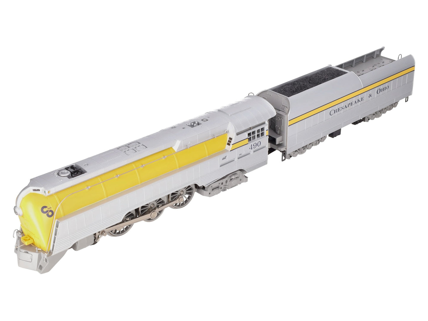 Lionel 6-18043 O Chesapeake & Ohio Streamlined Hudson & Tender #490 with RSII EX/Box