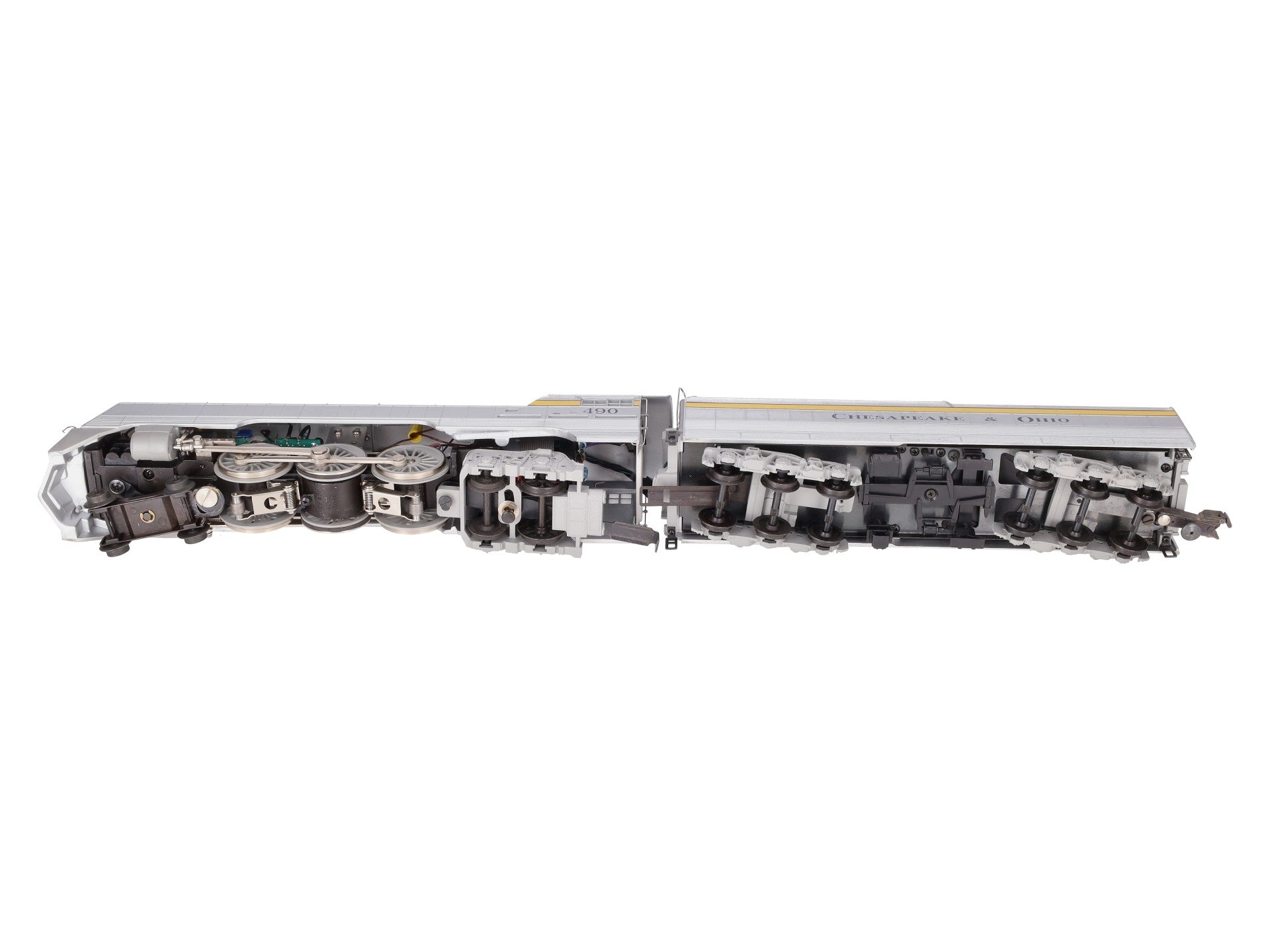 Lionel 6-18043 O Chesapeake & Ohio Streamlined Hudson & Tender #490 with RSII EX/Box