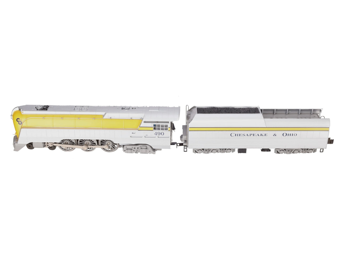Lionel 6-18043 O Chesapeake & Ohio Streamlined Hudson & Tender #490 with RSII EX/Box