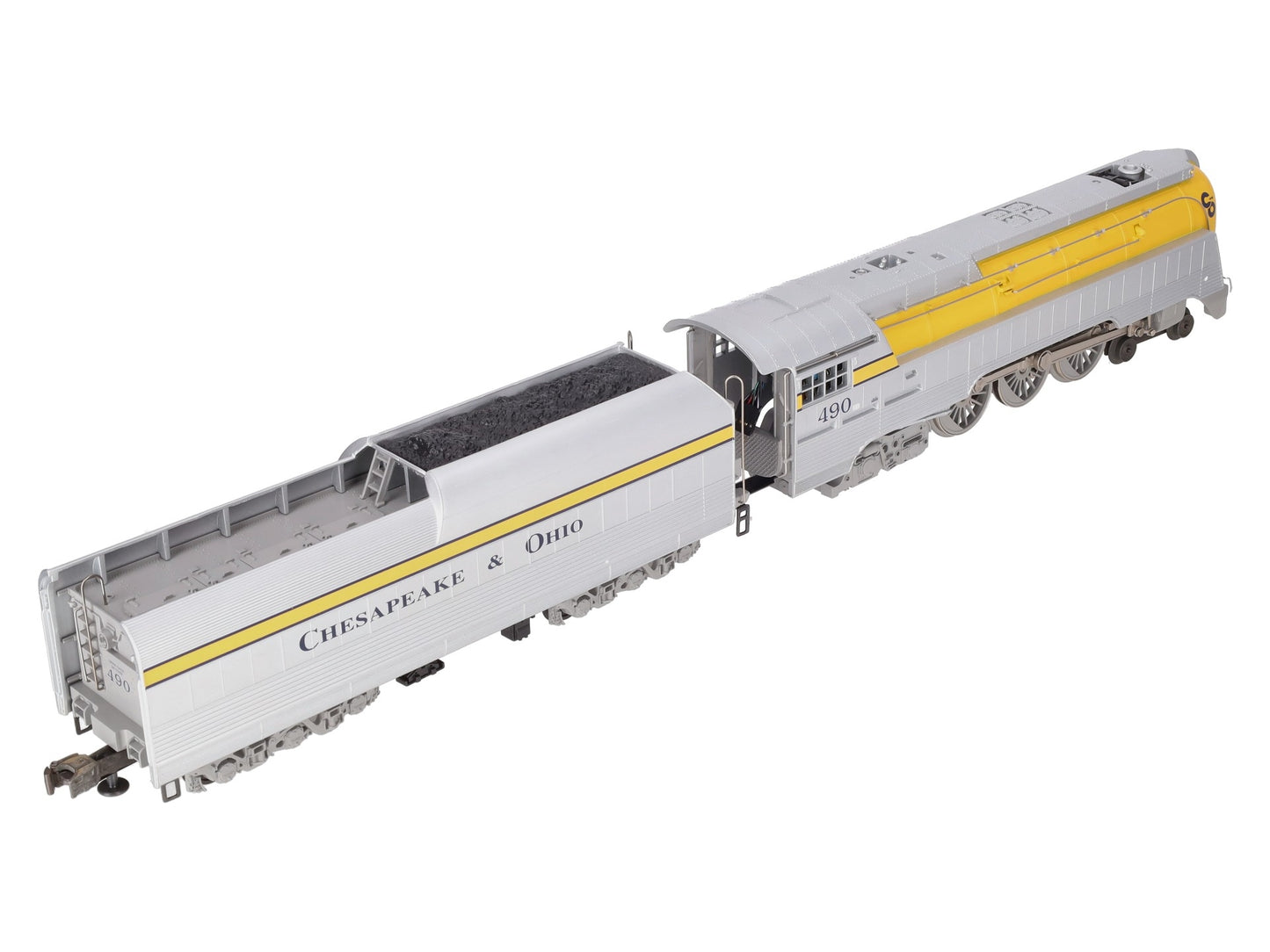 Lionel 6-18043 O Chesapeake & Ohio Streamlined Hudson & Tender #490 with RSII EX/Box