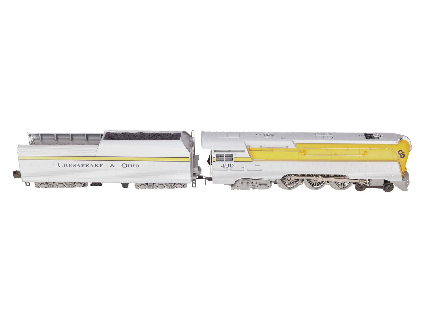 Lionel 6-18043 O Chesapeake & Ohio Streamlined Hudson & Tender #490 with RSII EX/Box