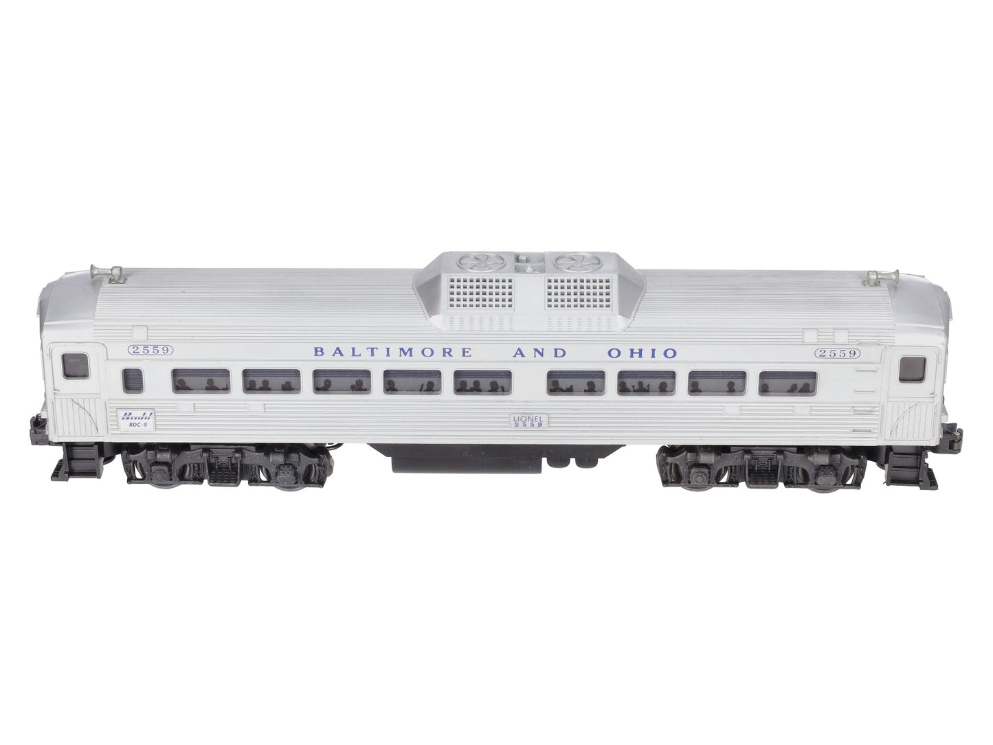 Lionel 2559 Vintage O Baltimore & Ohio RDC Non-Powered Passenger Car EX/Box
