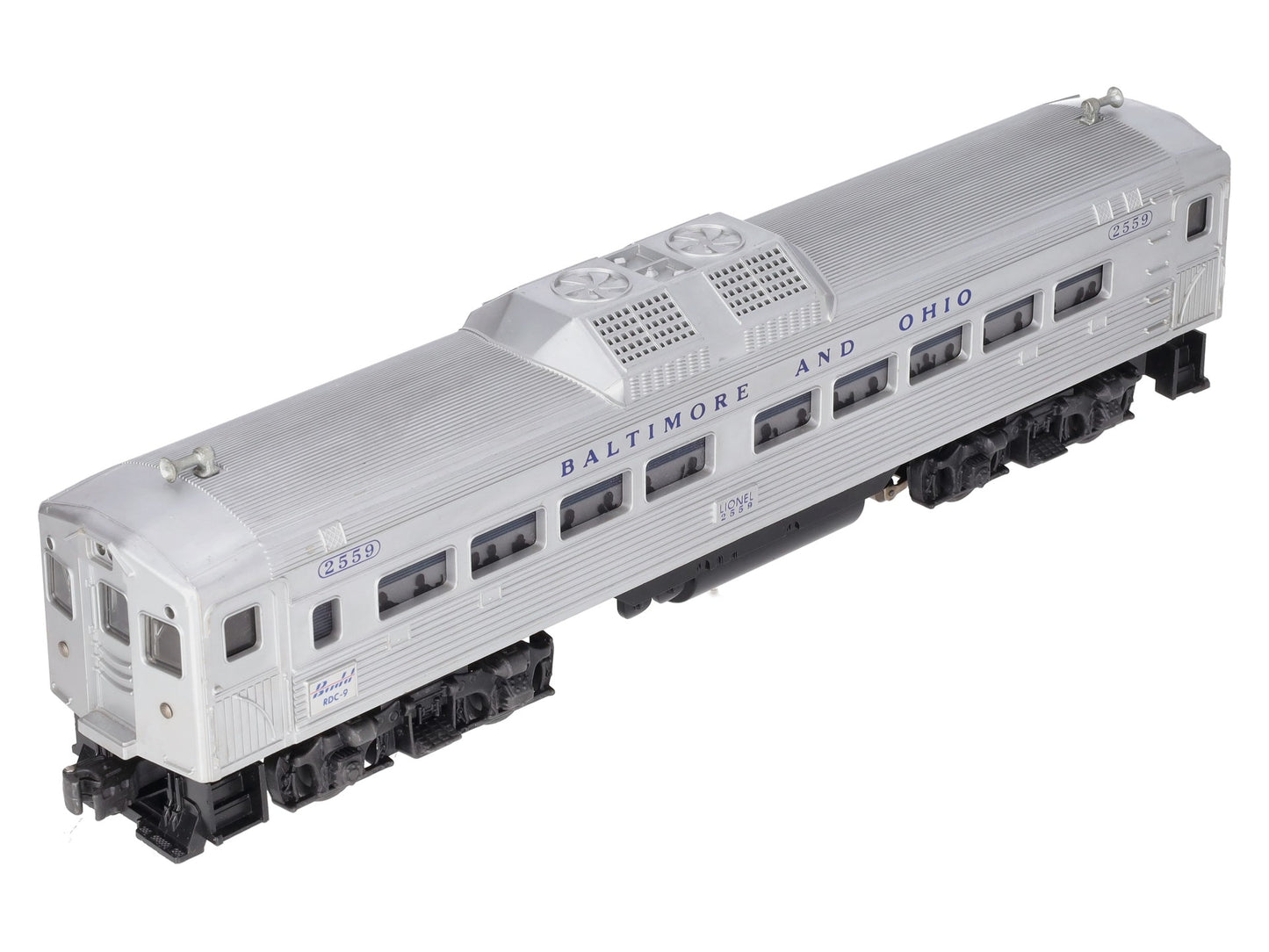 Lionel 2559 Vintage O Baltimore & Ohio RDC Non-Powered Passenger Car EX/Box