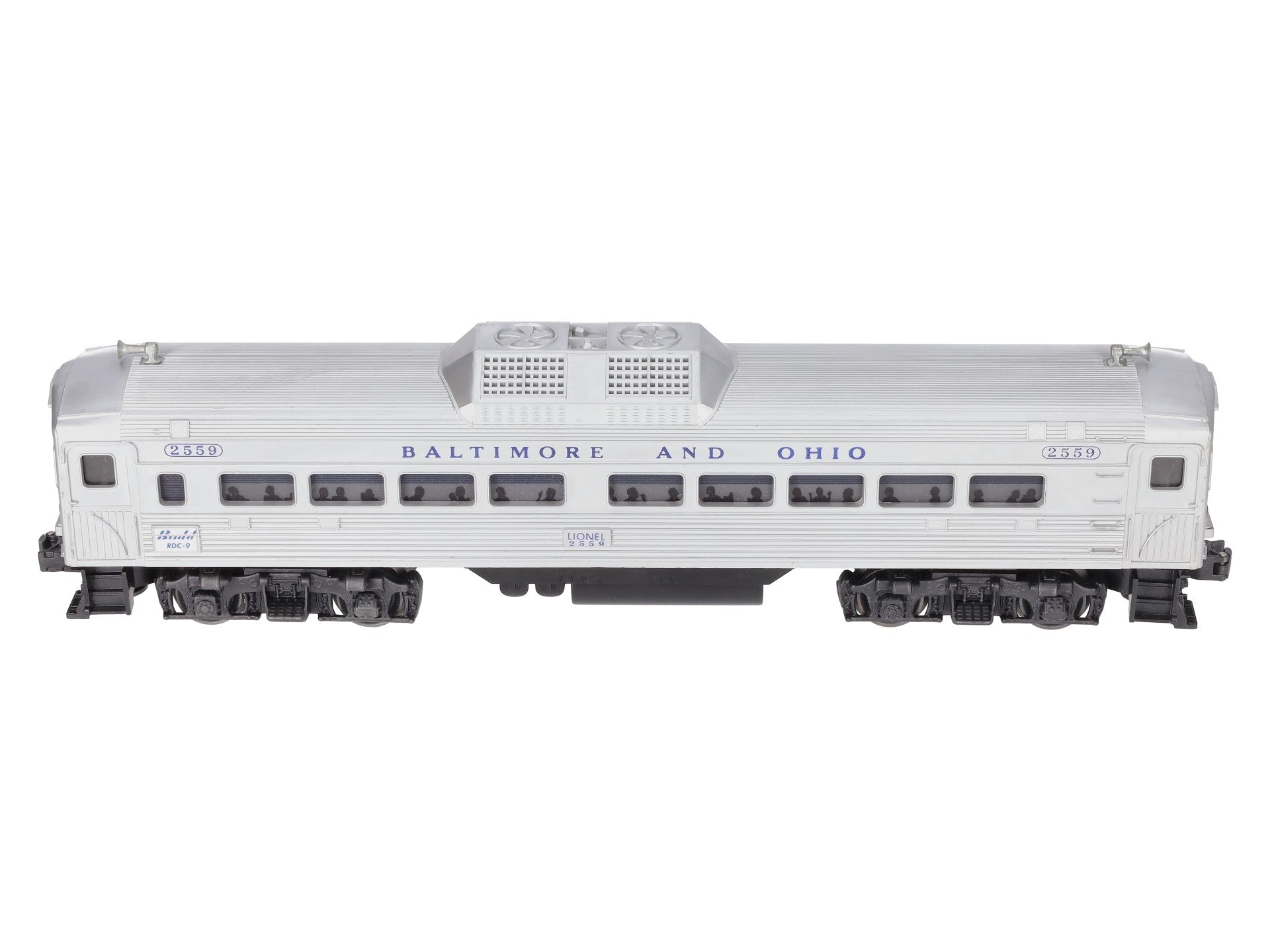 Lionel 2559 Vintage O Baltimore & Ohio RDC Non-Powered Passenger Car EX/Box