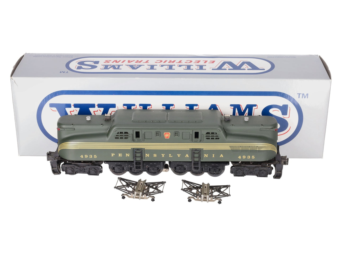 Williams O GG-24 PRR Brunswick Green Five Stripe Electric Locomotive #4935 EX/Box