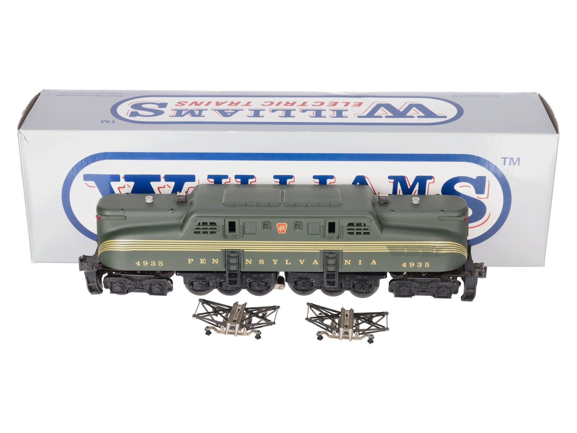 Williams O GG-24 PRR Brunswick Green Five Stripe Electric Locomotive #4935 EX/Box