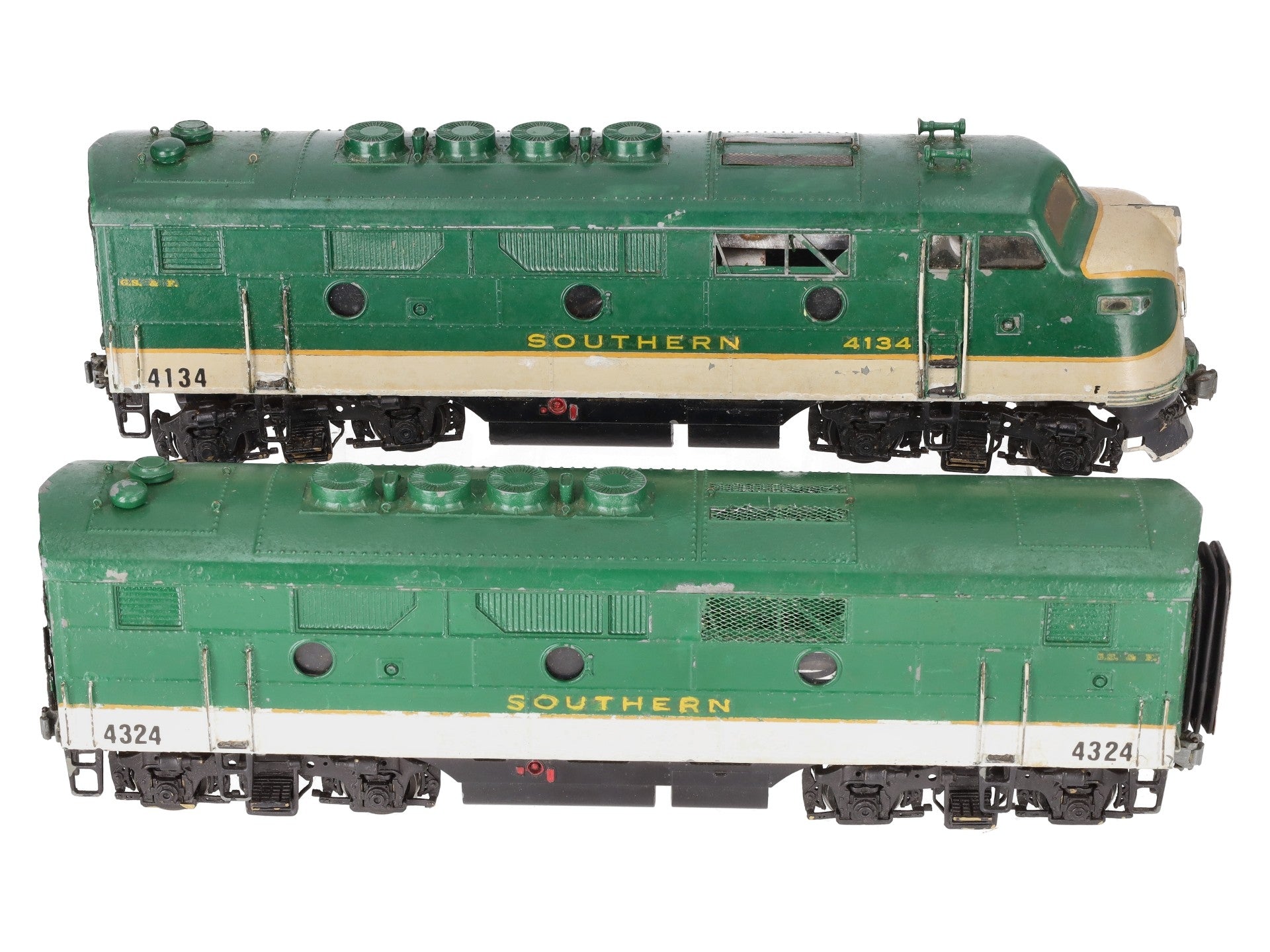 O Die-Cast/Brass Southern F3AB Diesel Loco Set #4134/4324 - Custom (2-Rail)