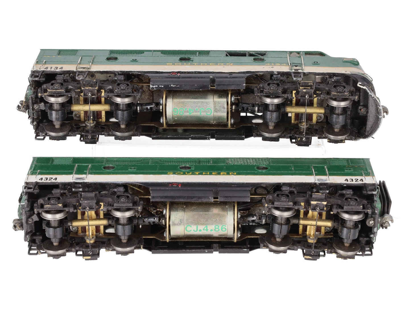 O Die-Cast/Brass Southern F3AB Diesel Loco Set #4134/4324 - Custom (2-Rail)