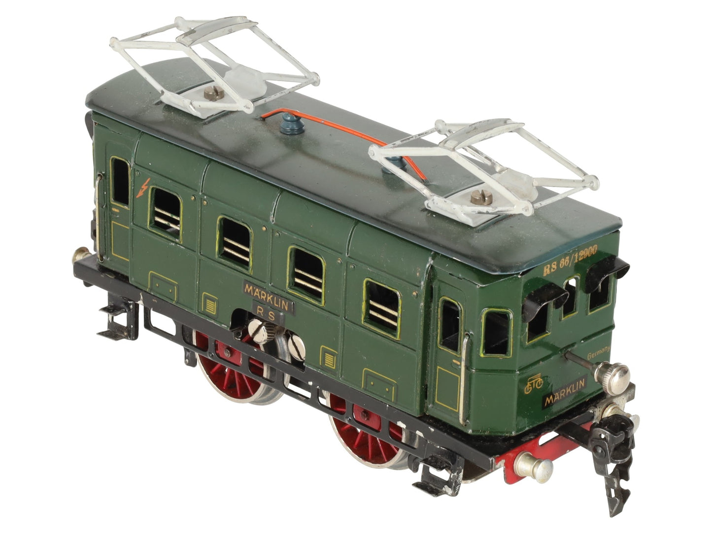 Marklin Vintage O Gauge Prewar Rs 66/12910 Tinplate 2-4-2 Electric Locomotive VG