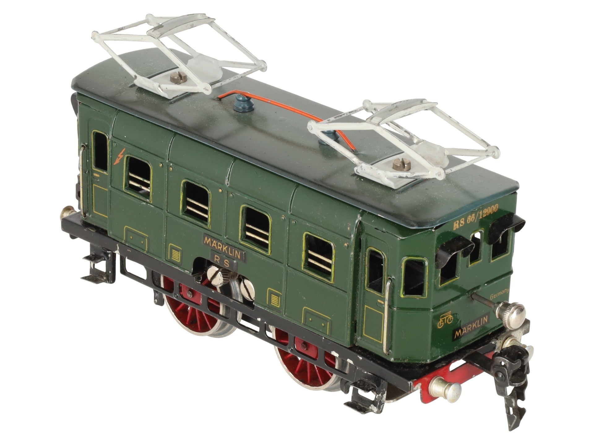 Marklin Vintage O Gauge Prewar Rs 66/12910 Tinplate 2-4-2 Electric Locomotive VG