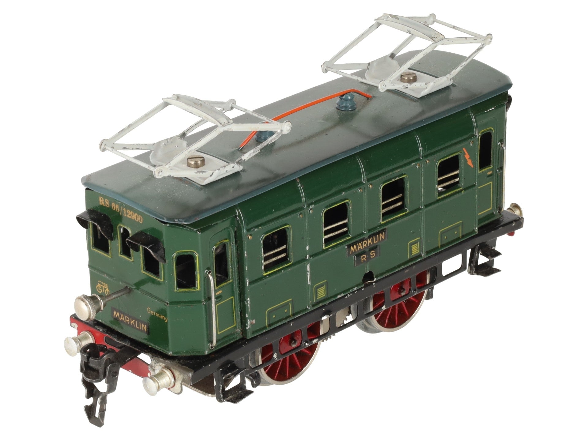 Marklin Vintage O Gauge Prewar Rs 66/12910 Tinplate 2-4-2 Electric Locomotive VG
