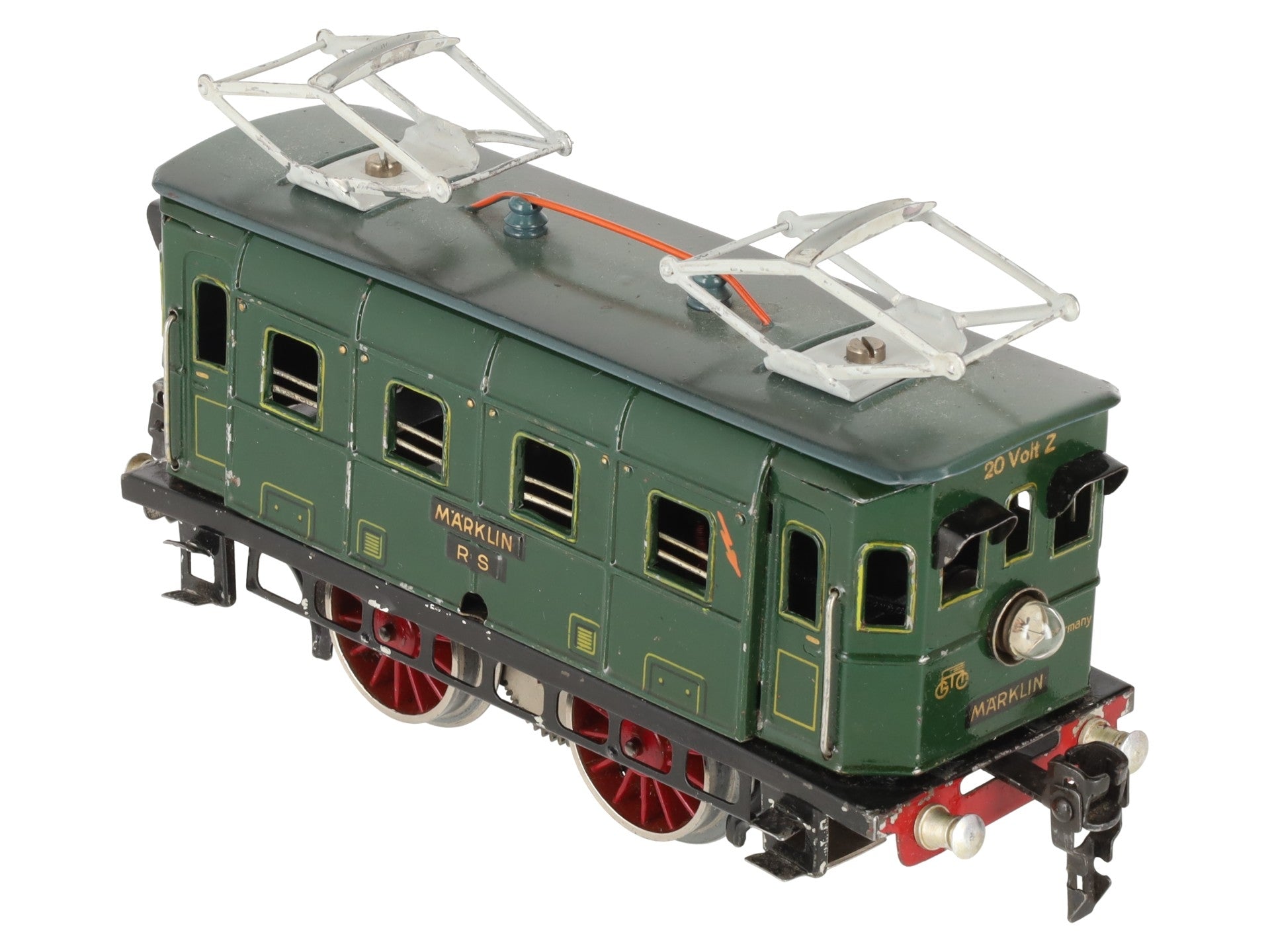 Marklin Vintage O Gauge Prewar Rs 66/12910 Tinplate 2-4-2 Electric Locomotive VG
