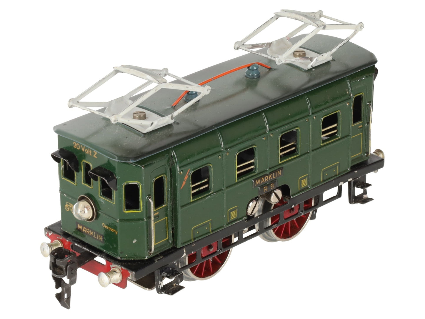 Marklin Vintage O Gauge Prewar Rs 66/12910 Tinplate 2-4-2 Electric Locomotive VG