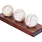Whitey Ford, Lou Brock, & Bob Gibson Autographed Baseballs w/Wooden Display VG