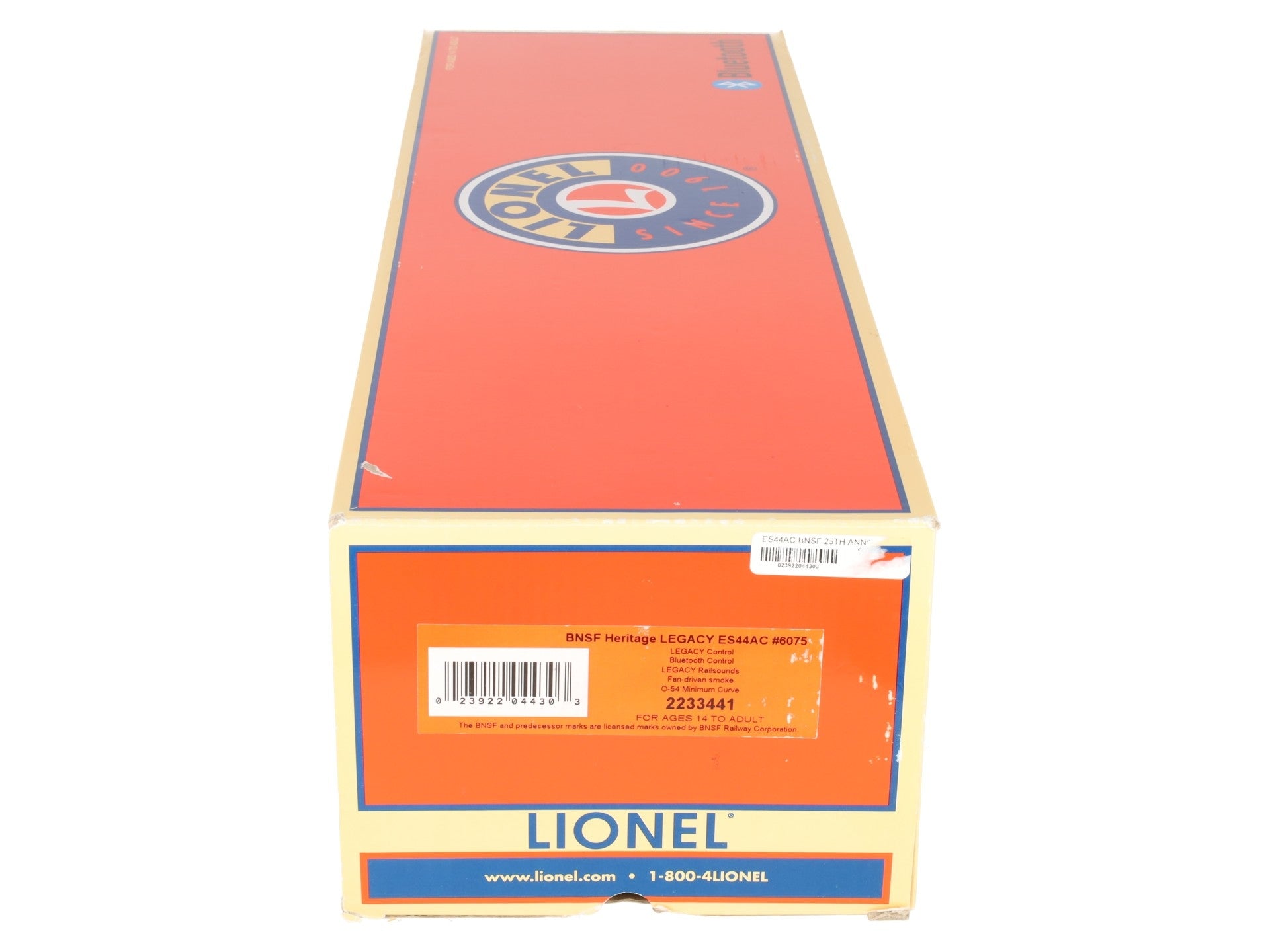 Lionel 2233441 O BNSF Heritage 25th Anniversary ES44AC Diesel Locomotive #6075 EX/Box