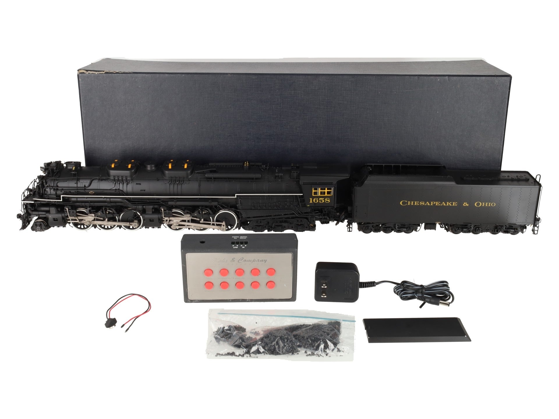 Kohs & Co Brass O Scale C&O H-8 Allegheny 2-6-6-6 Steam Locomotive #1658 VG/Box