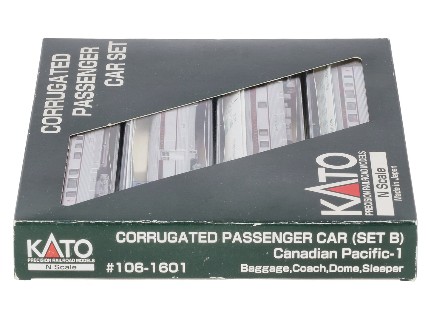 Kato 106-1601 N Scale Canadian Pacific Corrugated 4-Car Pass Set (Set B) LN/Box
