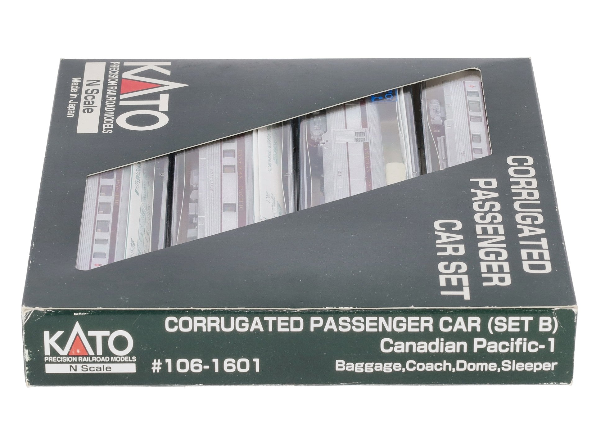 Kato 106-1601 N Scale Canadian Pacific Corrugated 4-Car Pass Set (Set B) LN/Box