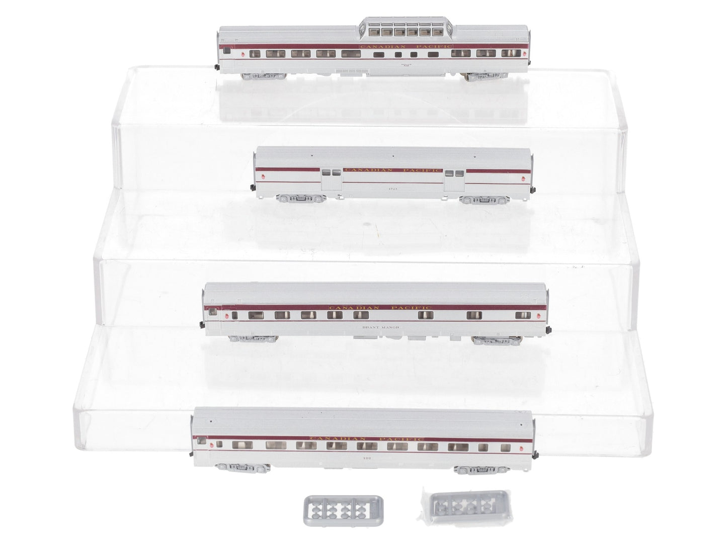 Kato 106-1601 N Scale Canadian Pacific Corrugated 4-Car Pass Set (Set B) LN/Box