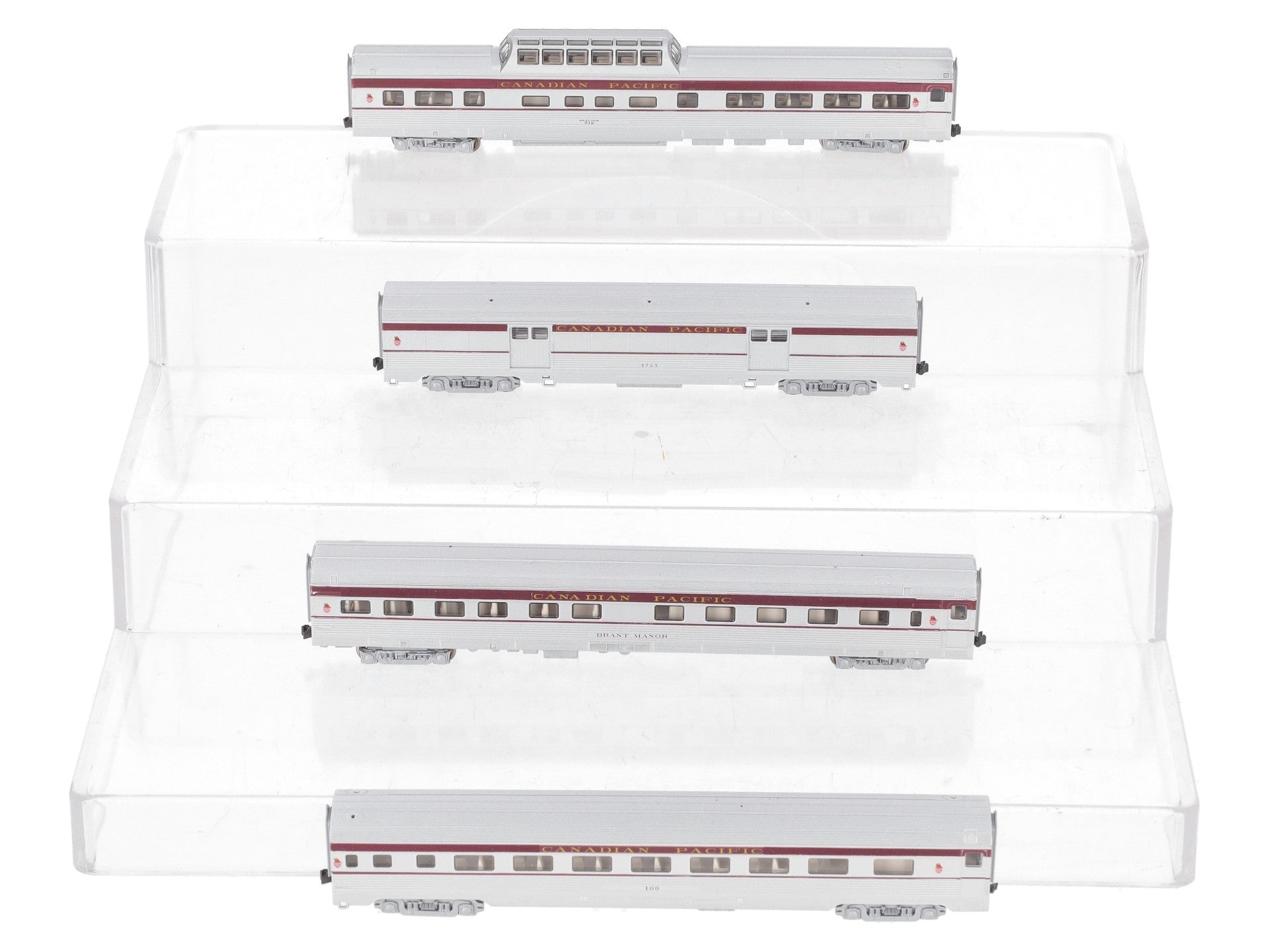 Kato 106-1601 N Scale Canadian Pacific Corrugated 4-Car Pass Set (Set B) LN/Box