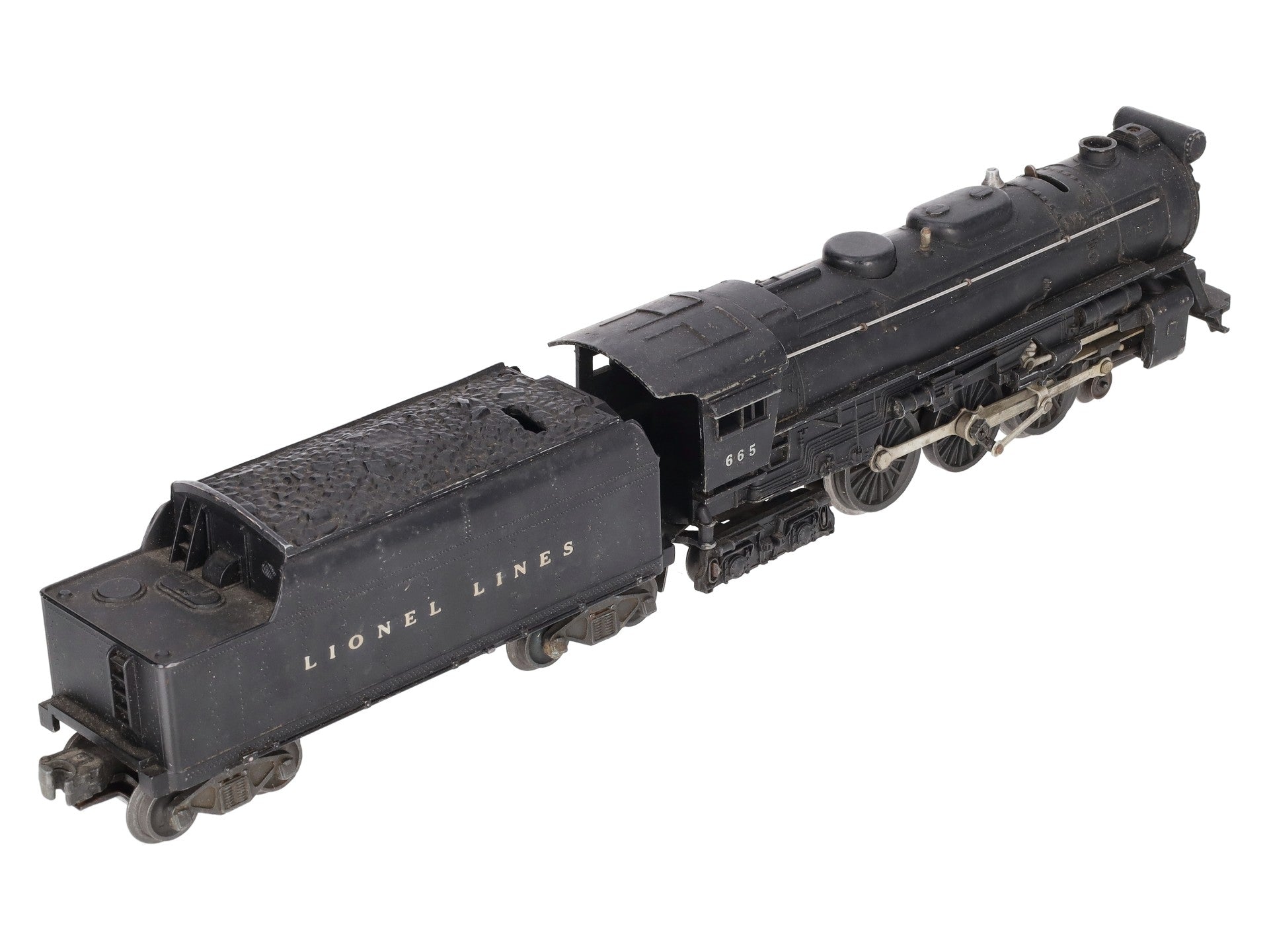 Lionel 665 Vintage O 4-6-4 Die-Cast Steam Locomotive W/6466W Tender #665 VG