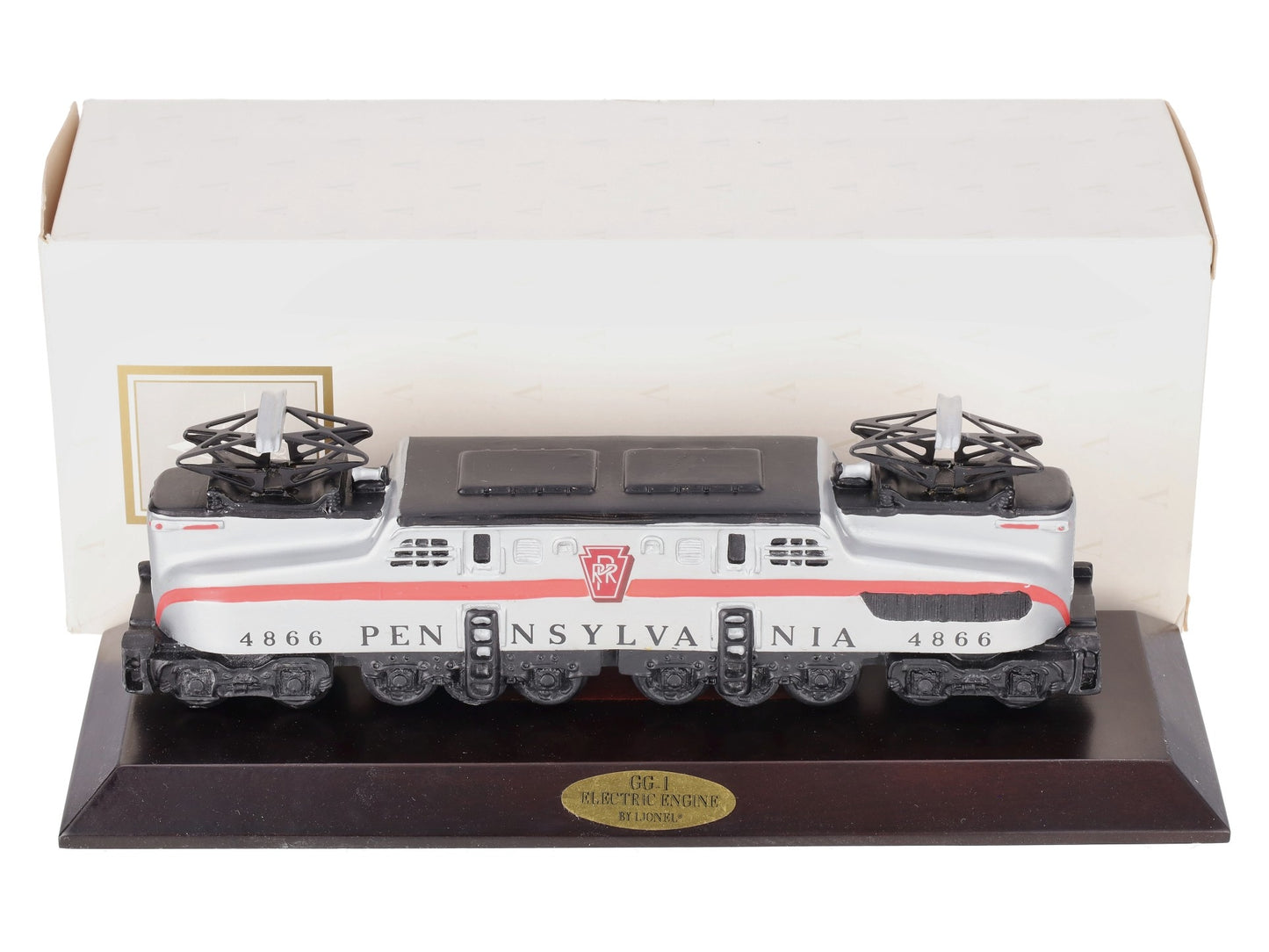 Lionel GG-1 Pennsylvania Decorative Electric Locomotive by Avon w/Base #4866 EX/Box
