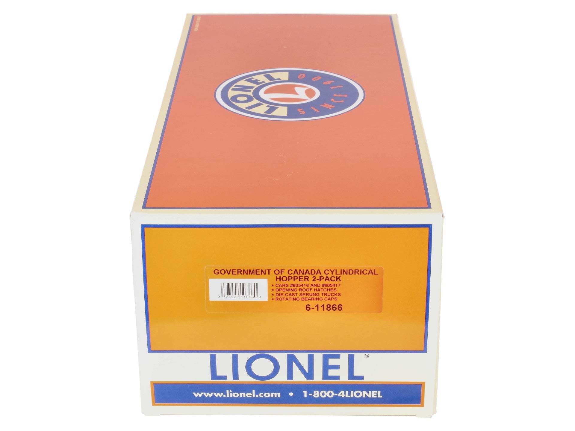 Lionel 6-11866 Government of Canada Cylindrical Hoppers (Set of 2) LN/Box