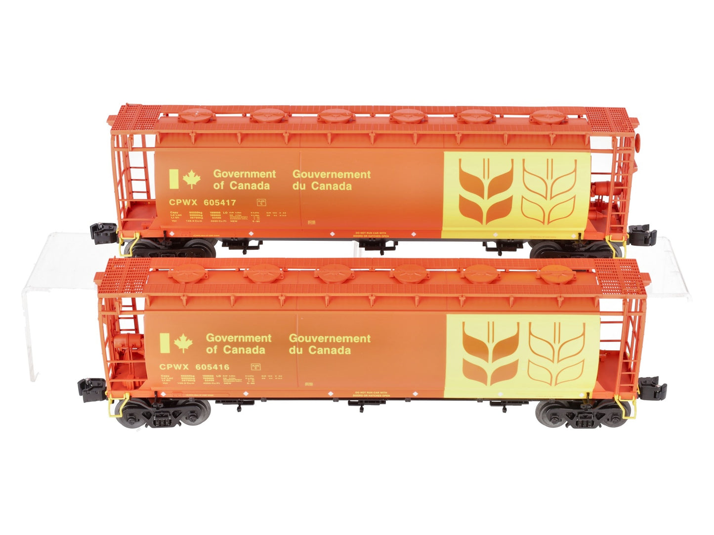 Lionel 6-11866 Government of Canada Cylindrical Hoppers (Set of 2) LN/Box