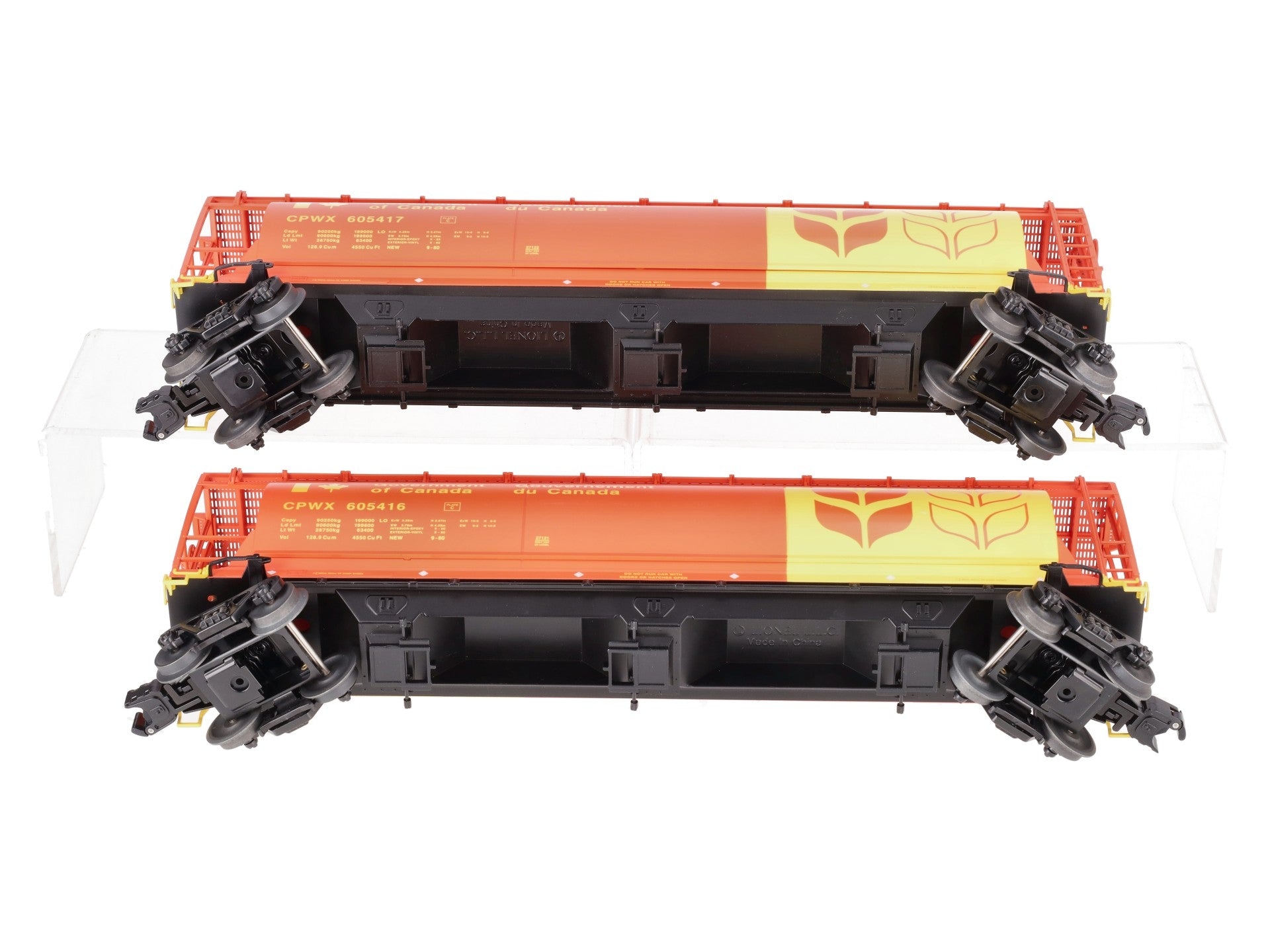 Lionel 6-11866 Government of Canada Cylindrical Hoppers (Set of 2) LN/Box