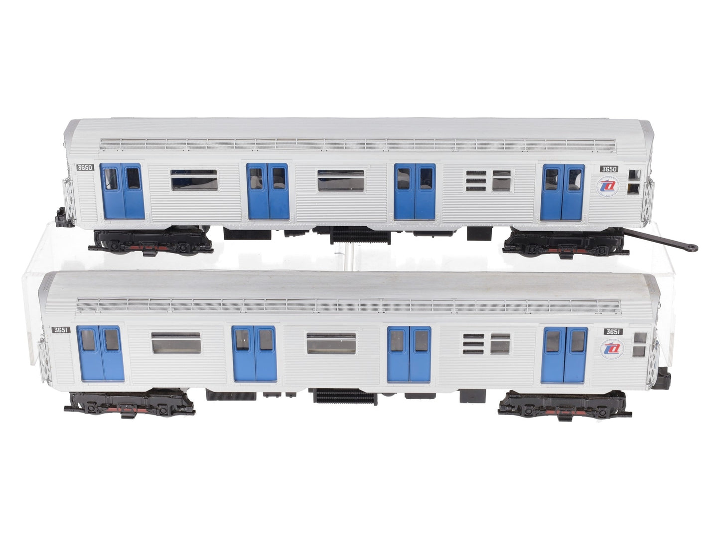 MTH 20-6637 O MTA R32 2-Car Add-On Non Powered Subway Set (Set of 2) EX