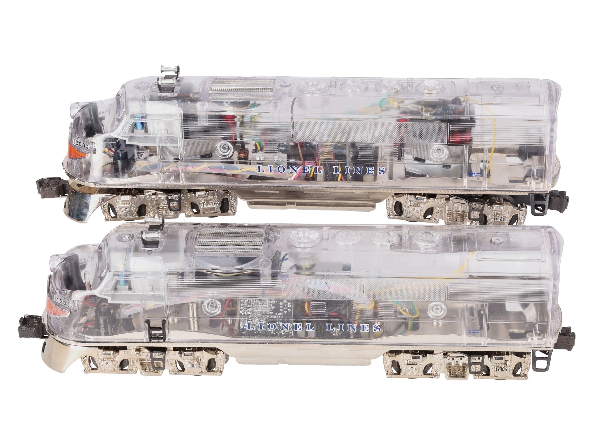 Lionel 6-38150 Platinum Ghost F3 AA Diesel Locomotive Set #1900 & #2000 EX/Box