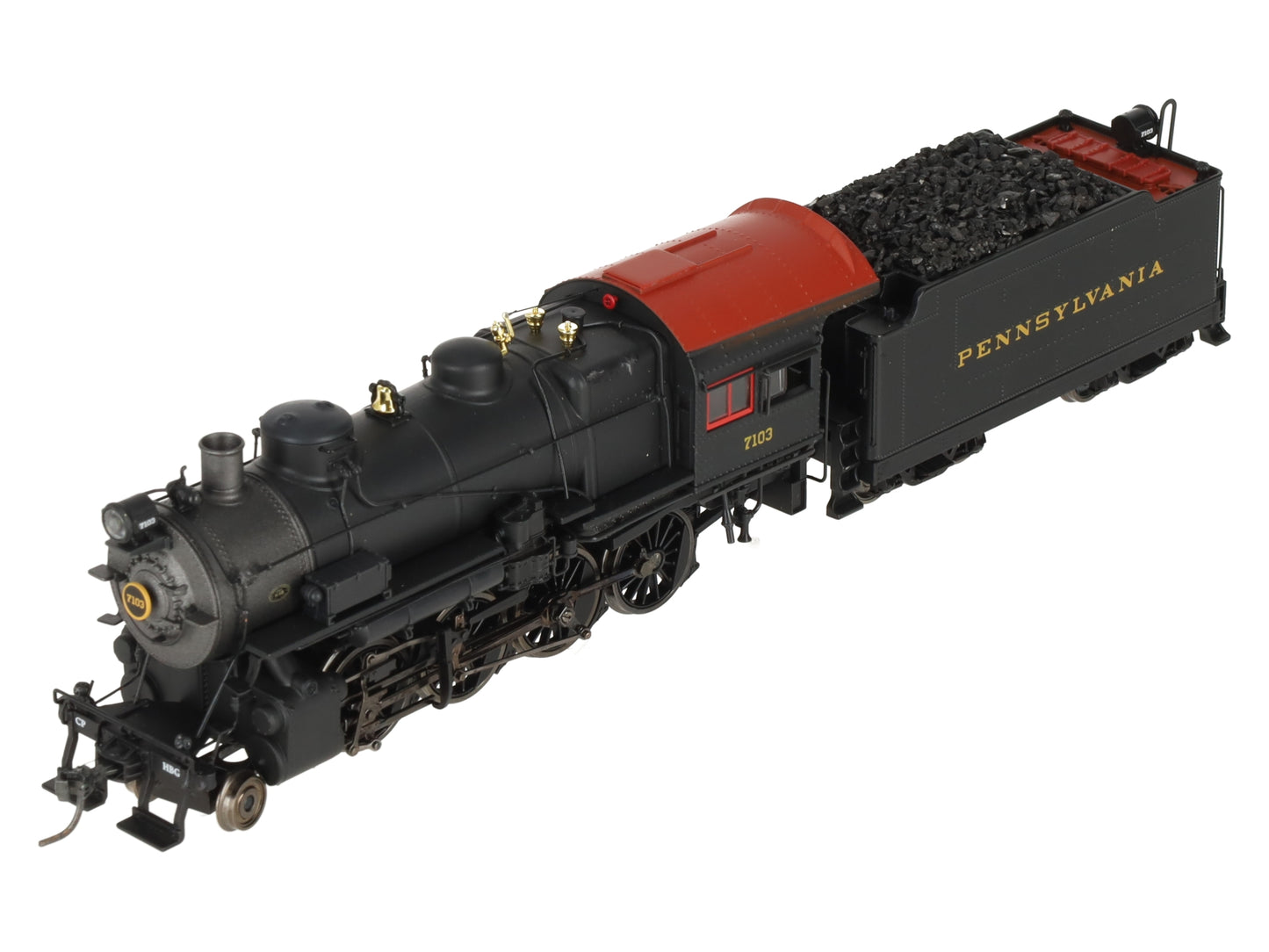 MTH 80-3240-1 HO Pennsylvania Railroad 2-8-0 H10 Steam with P-S 3 & DCC #7103 EX/Box