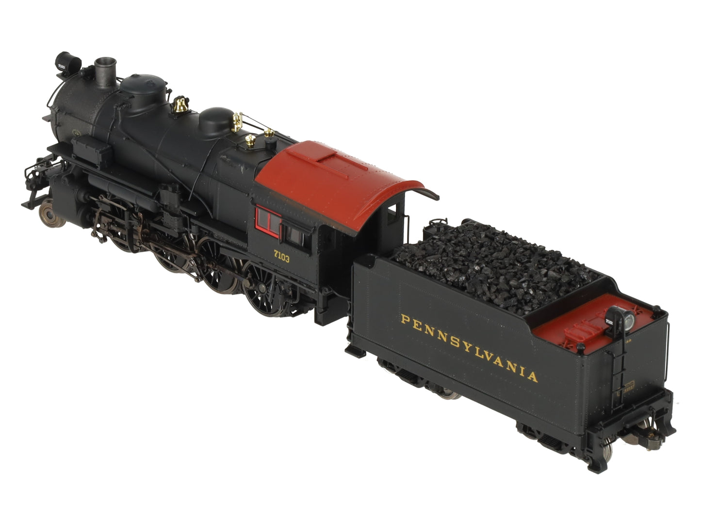 MTH 80-3240-1 HO Pennsylvania Railroad 2-8-0 H10 Steam with P-S 3 & DCC #7103 EX/Box