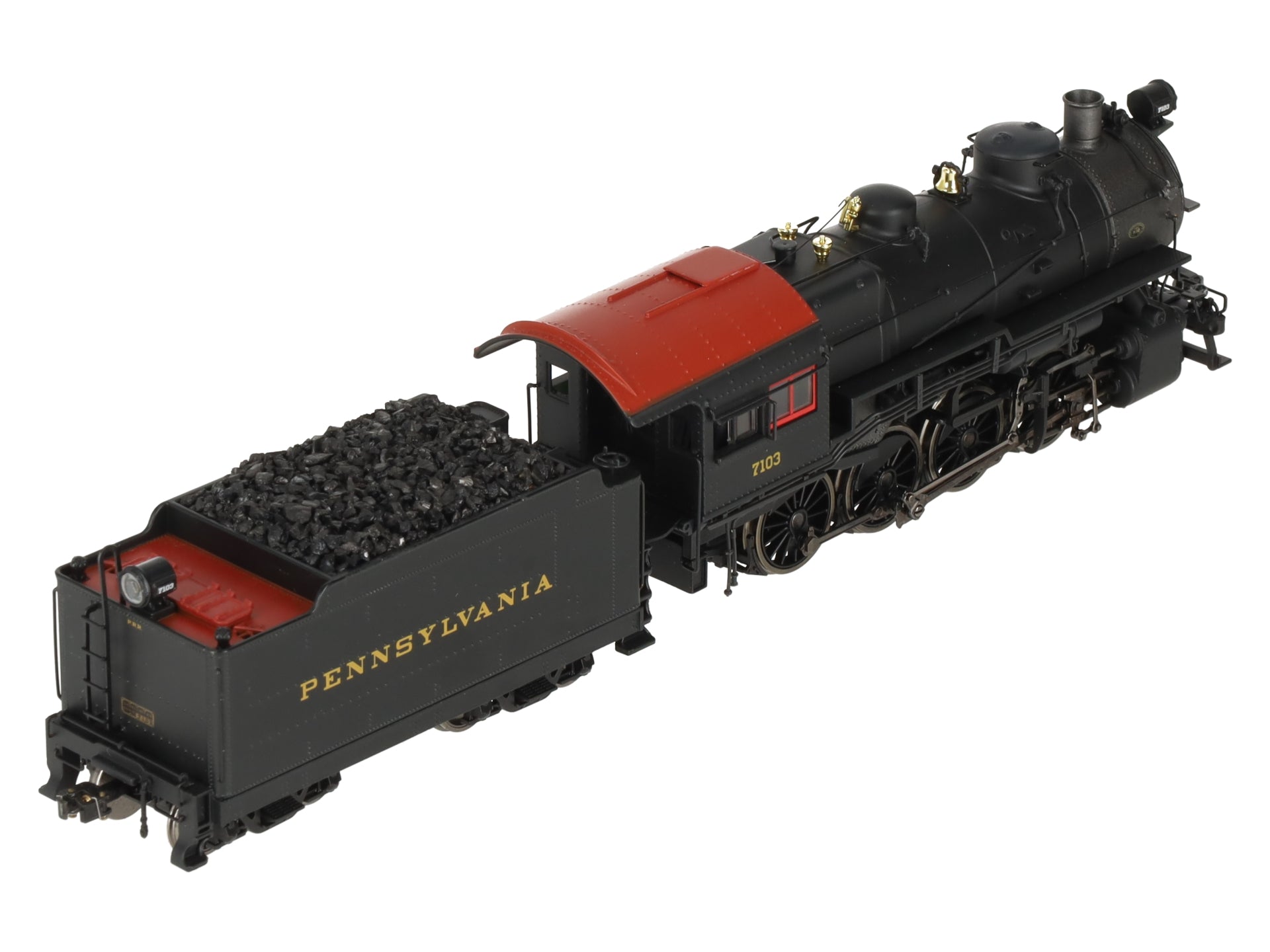 MTH 80-3240-1 HO Pennsylvania Railroad 2-8-0 H10 Steam with P-S 3 & DCC #7103 EX/Box