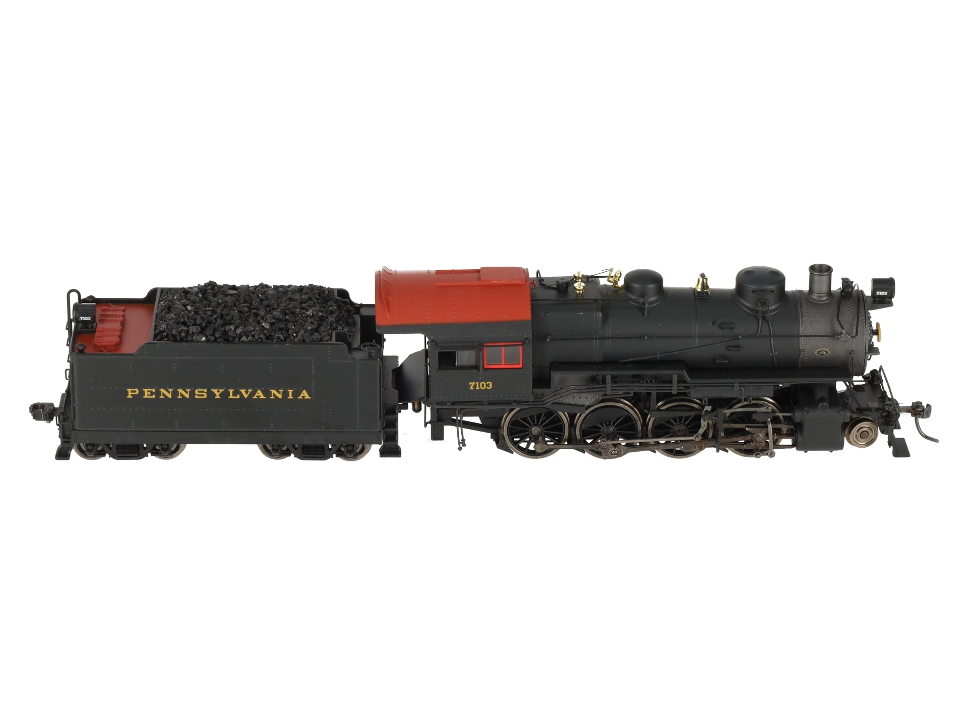 MTH 80-3240-1 HO Pennsylvania Railroad 2-8-0 H10 Steam with P-S 3 & DCC #7103 EX/Box