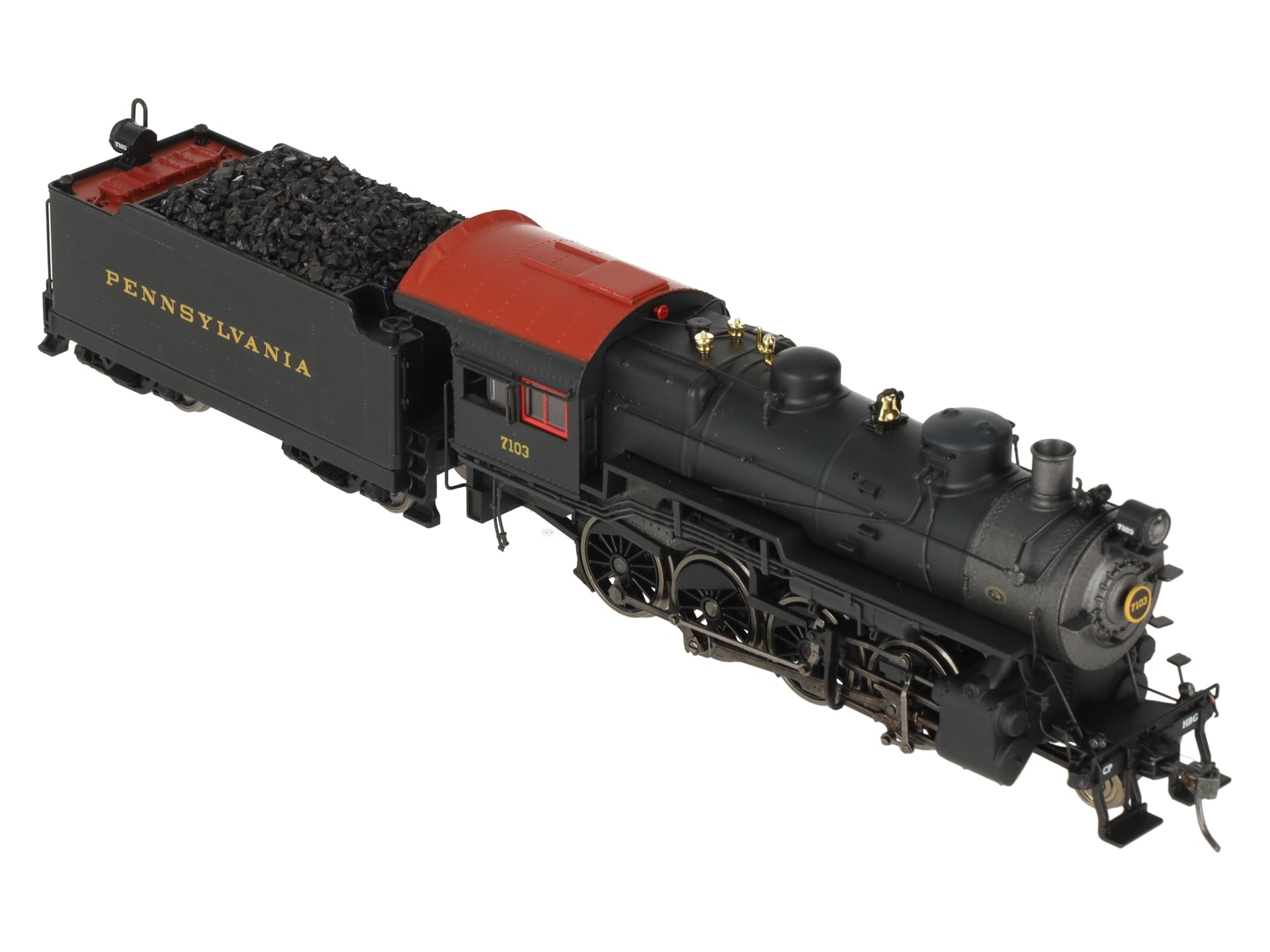 MTH 80-3240-1 HO Pennsylvania Railroad 2-8-0 H10 Steam with P-S 3 & DCC #7103 EX/Box
