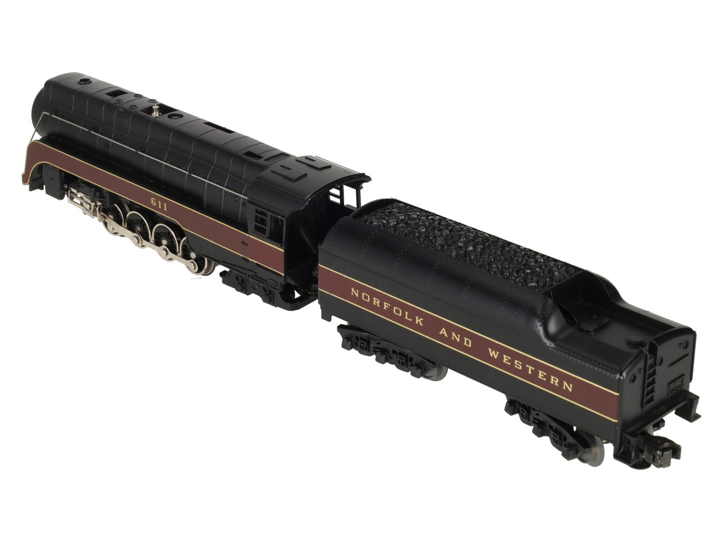 MTH 30-1105-0 4-8-4 Norfolk & Western J Class Steam Loco & Tender w/Whistle #611 EX
