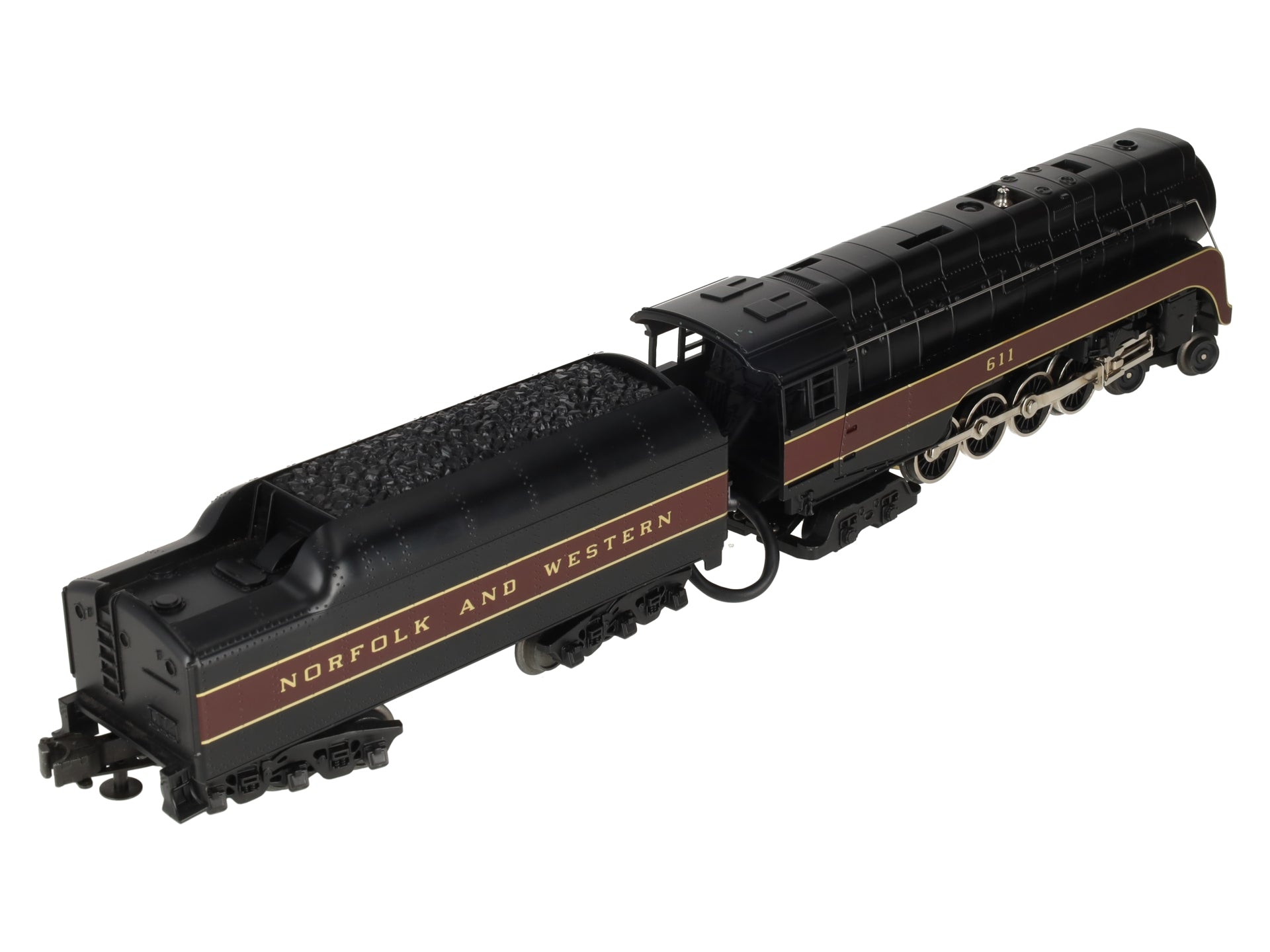 MTH 30-1105-0 4-8-4 Norfolk & Western J Class Steam Loco & Tender w/Whistle #611 EX