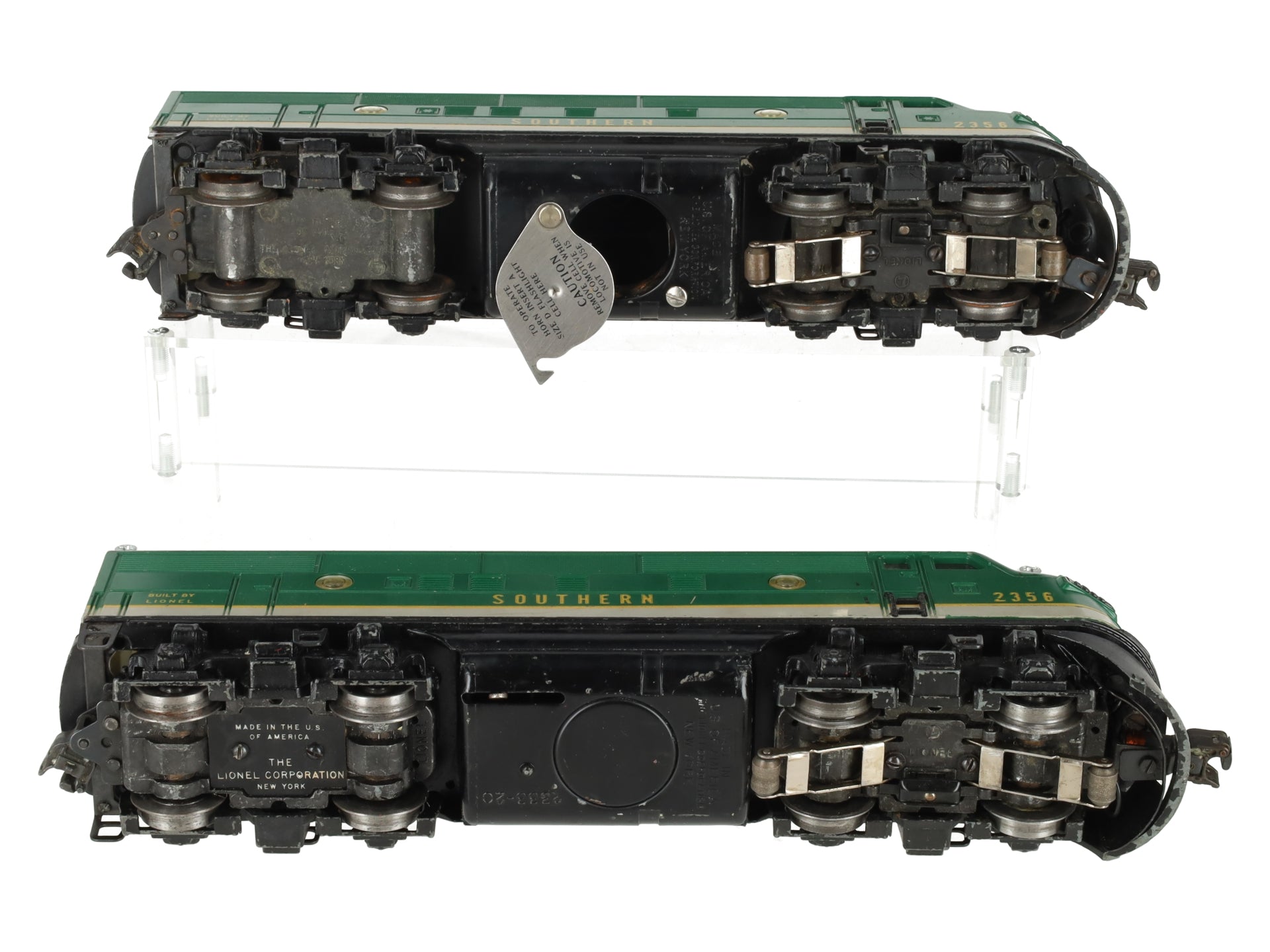 Lionel 2356 Vintage O Southern F-3 AA Diesel Locomotives VG